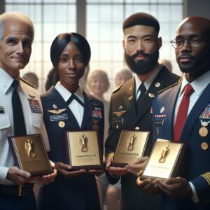 Veterans receiving volunteer awards
