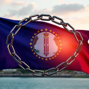 Representation of justice and equality in Kentucky with breaking chains