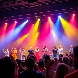 Performers on stage during the Concert with the Stars event at the Lexington Theatre