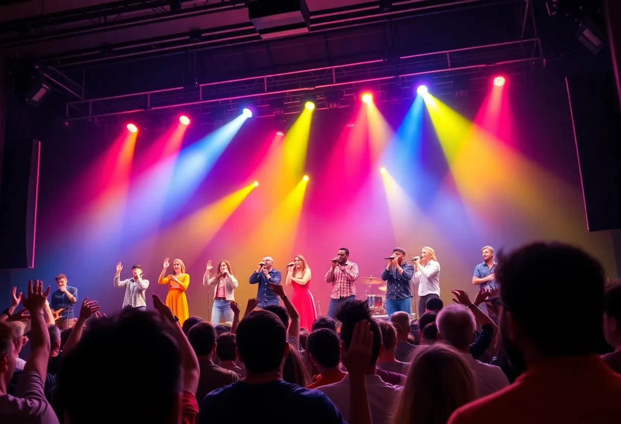 Performers on stage during the Concert with the Stars event at the Lexington Theatre