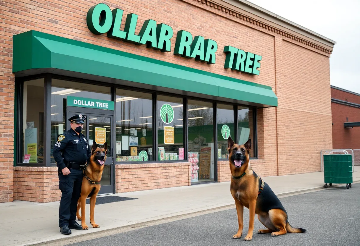 Lexington police investigating a robbery incident at Dollar Tree.