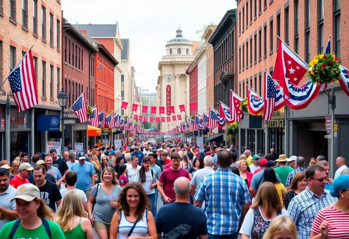 Community celebration in Lexington, showcasing its rich history.