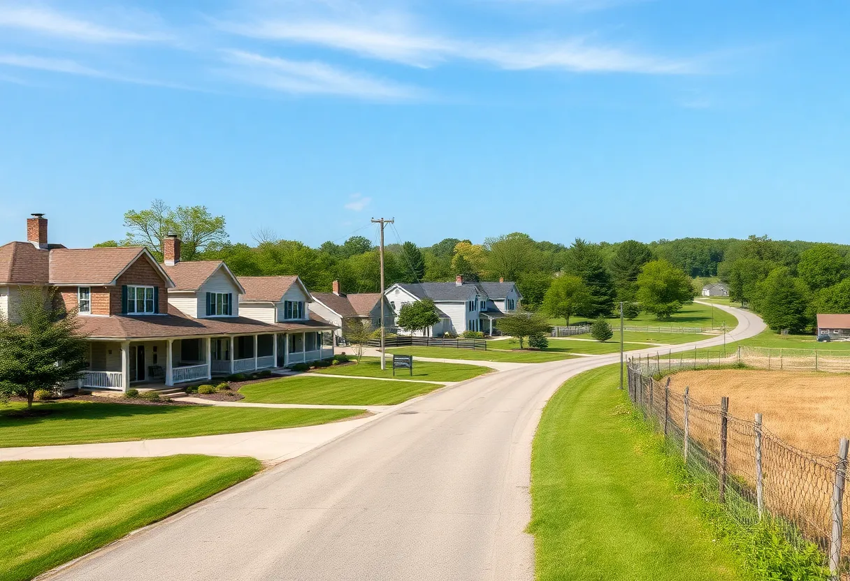 Rural home in Lexington, Kentucky