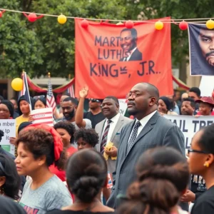Community event celebrating MLK Day in Lexington, Kentucky