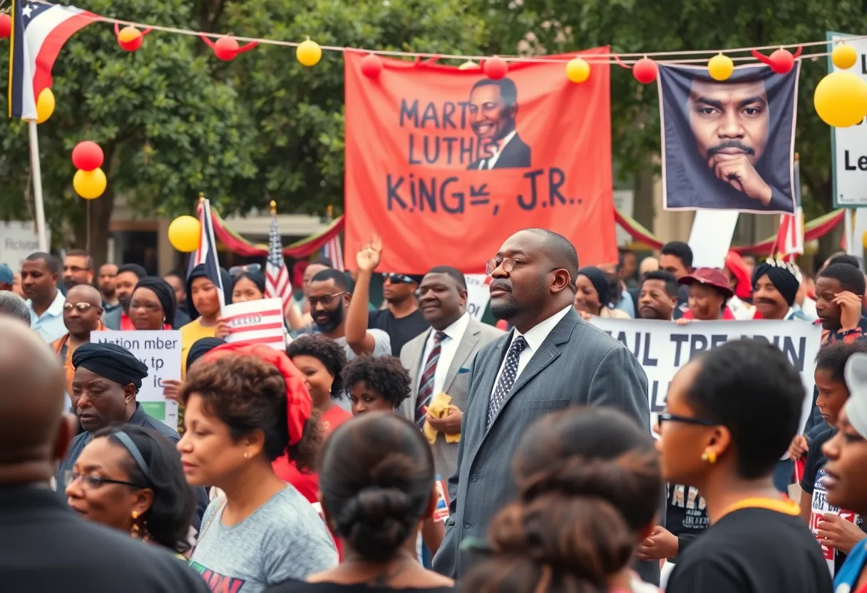 Community event celebrating MLK Day in Lexington, Kentucky