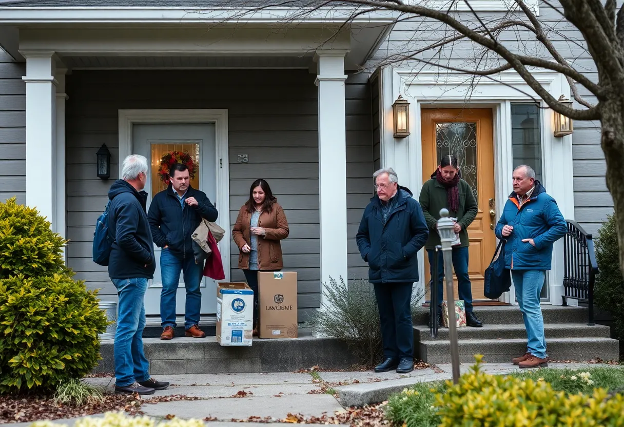 Vigilant neighbors monitoring package deliveries to prevent porch piracy