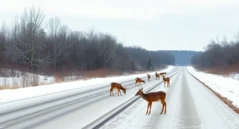 Heavy Snowfall Increases Deer Sightings on Kentucky Interstates