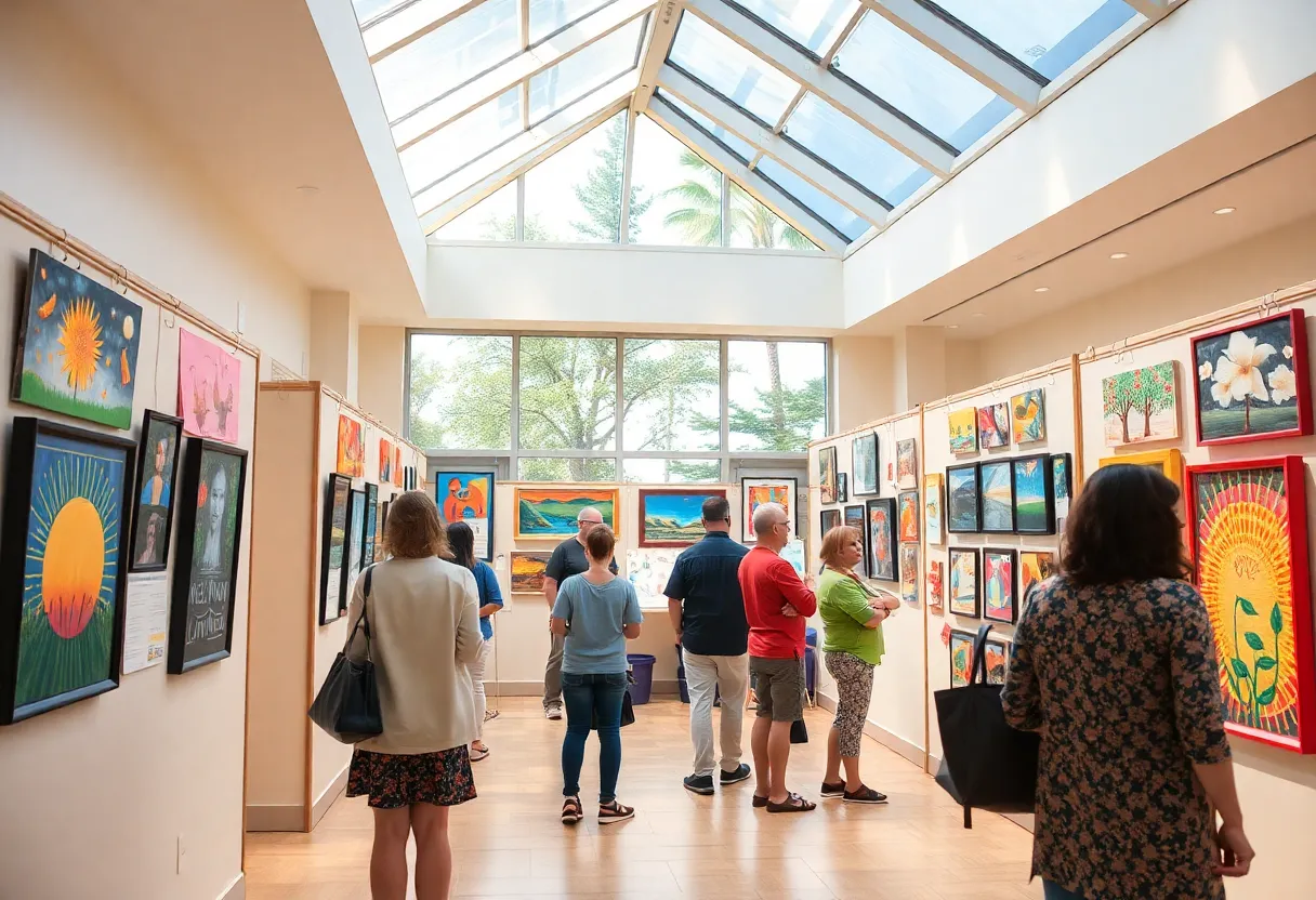 Art students showcase their artwork at the heART Show in Georgetown Community Hospital