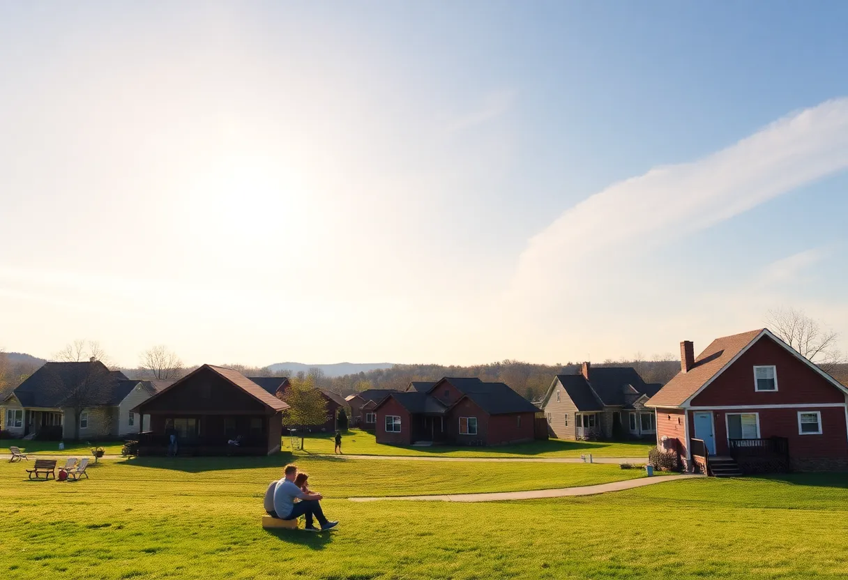 A popular vacation rental in Kentucky during sunny weather.