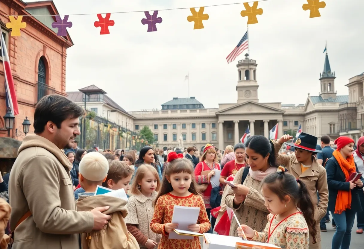 Families celebrating Lexington's 250th anniversary