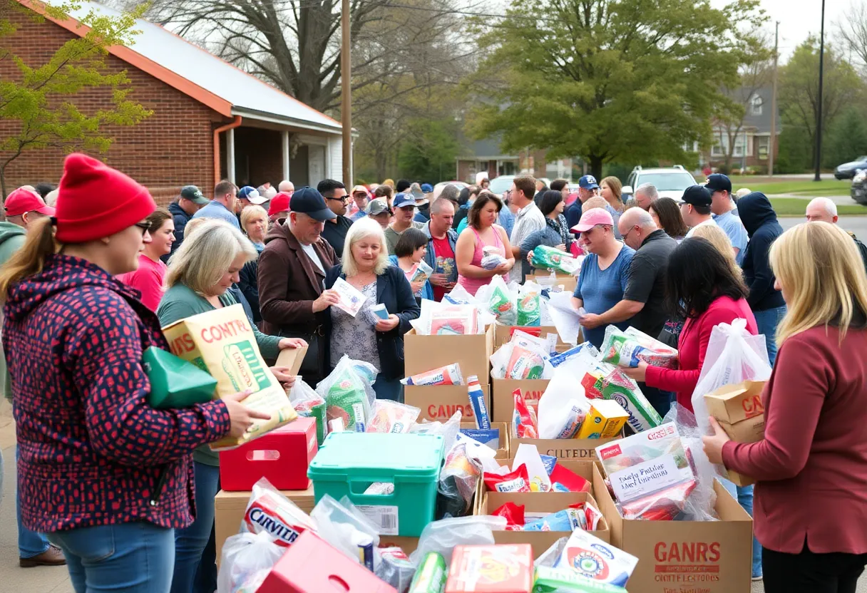 Lexington community members donating supplies for flood relief