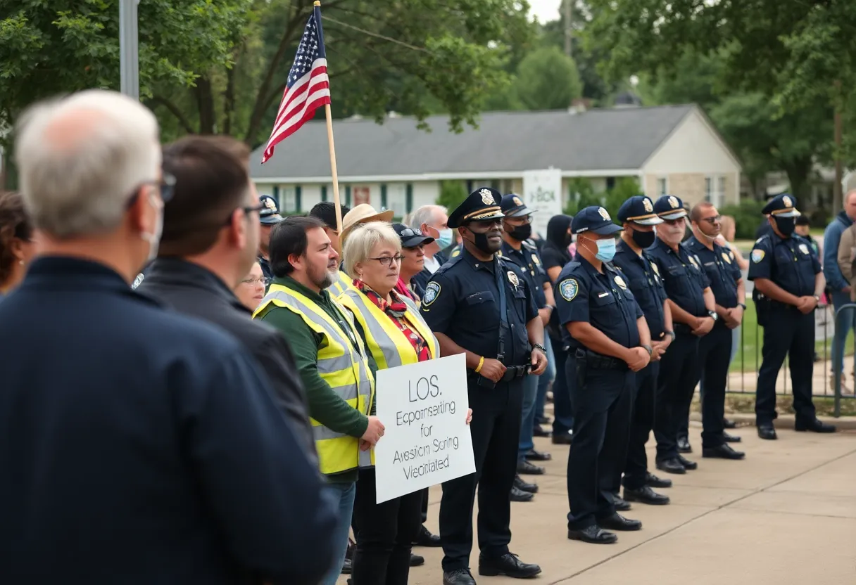 Community members in Lexington staying alert and supporting law enforcement.