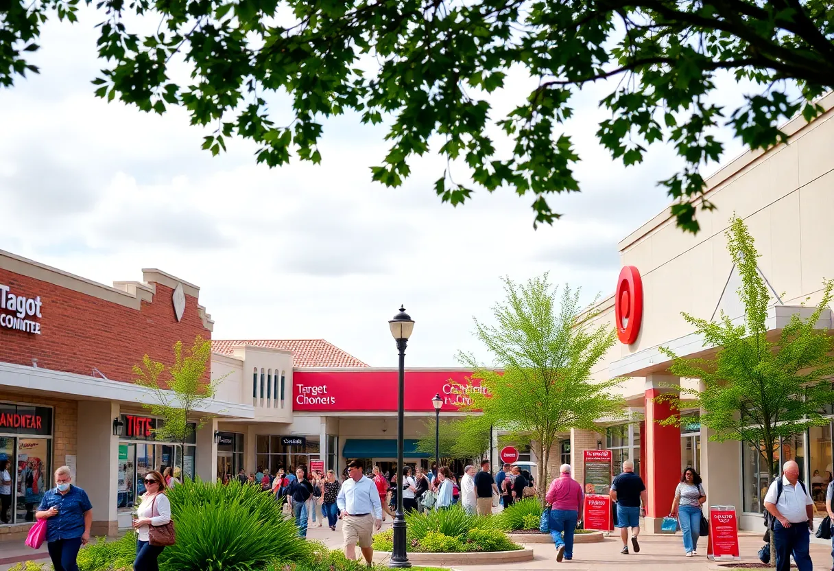 New shopping center in Lexington with Target
