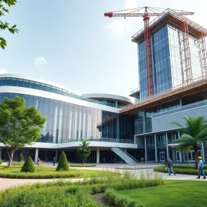 Rendering of the new cancer research facility in Lexington