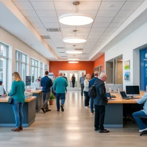 Interior of University of Kentucky Federal Credit Union