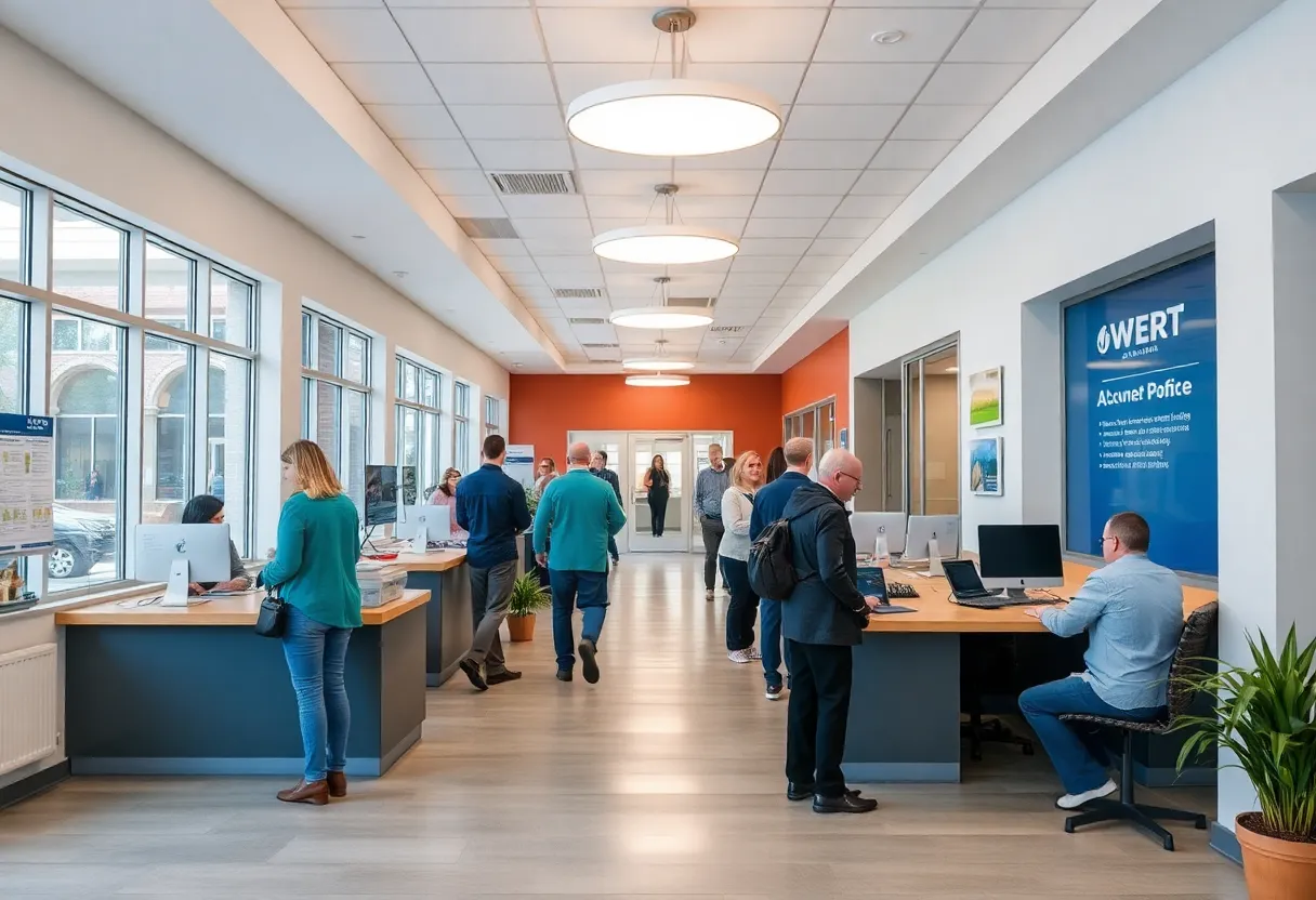Interior of University of Kentucky Federal Credit Union