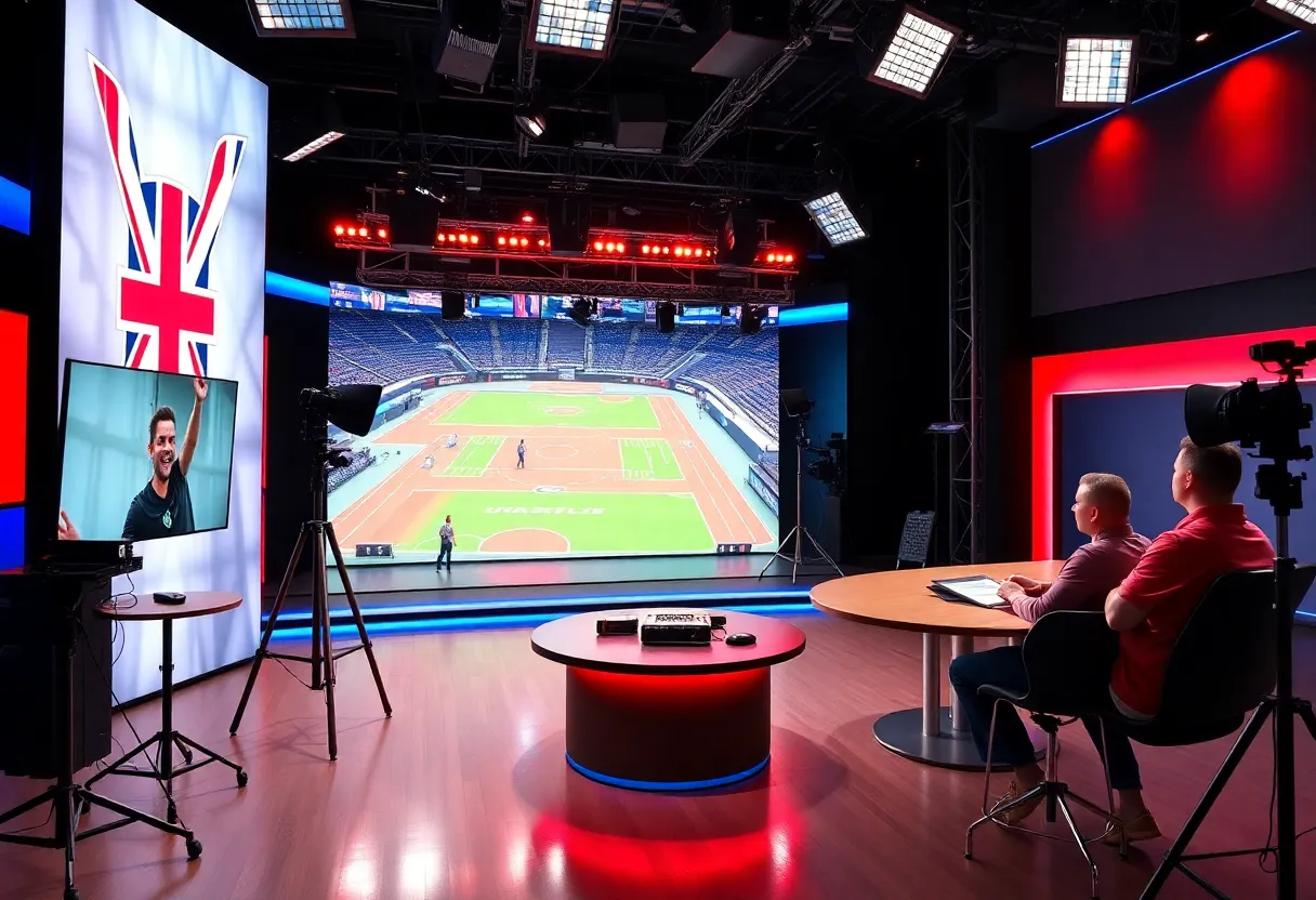 Modern studio design for UK Sports Network's UKSN All Access
