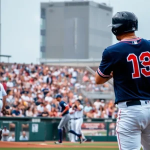 Belmont baseball team playing against Kentucky on the field