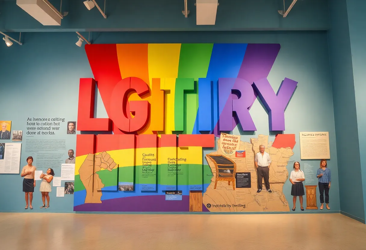 Vibrant artwork representing LGBTQ community and culture