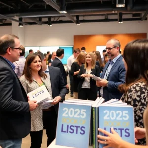 Networking event celebrating the launch of the 2025 Book of Lists in Lexington