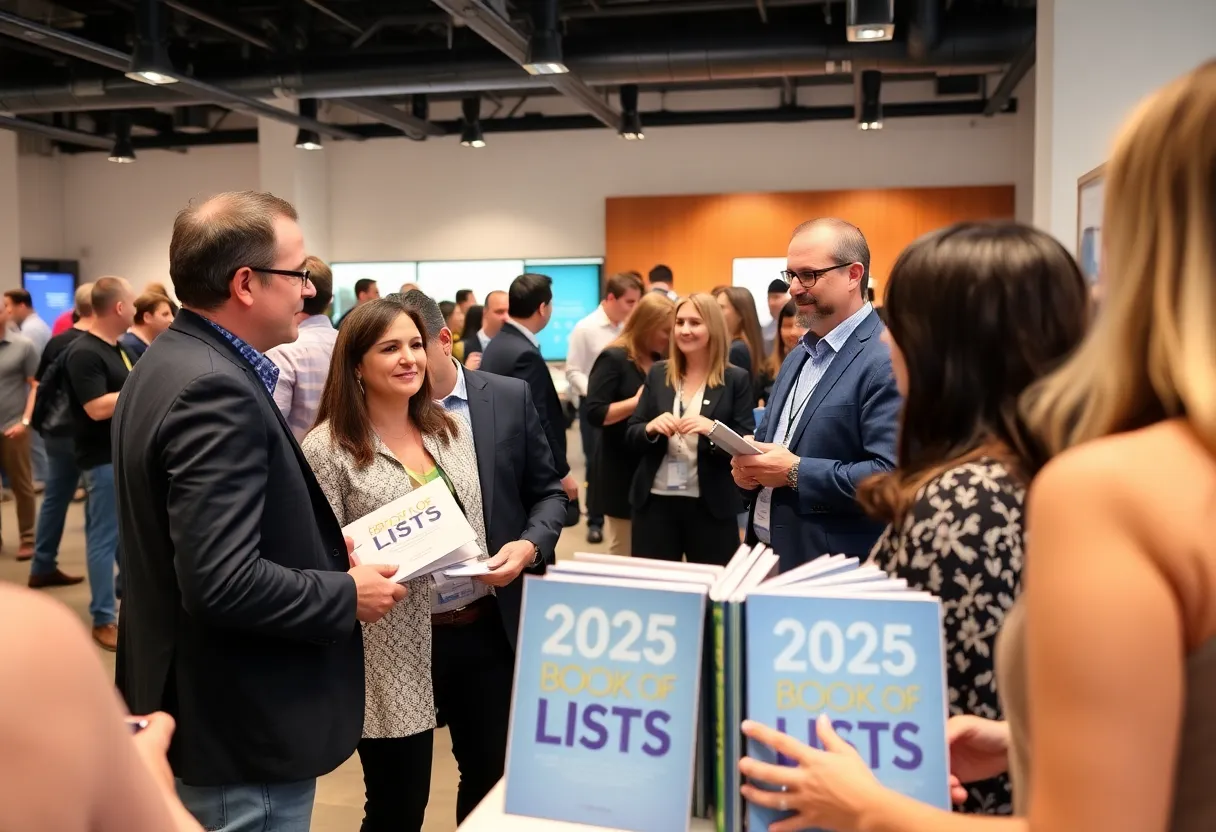 Networking event celebrating the launch of the 2025 Book of Lists in Lexington