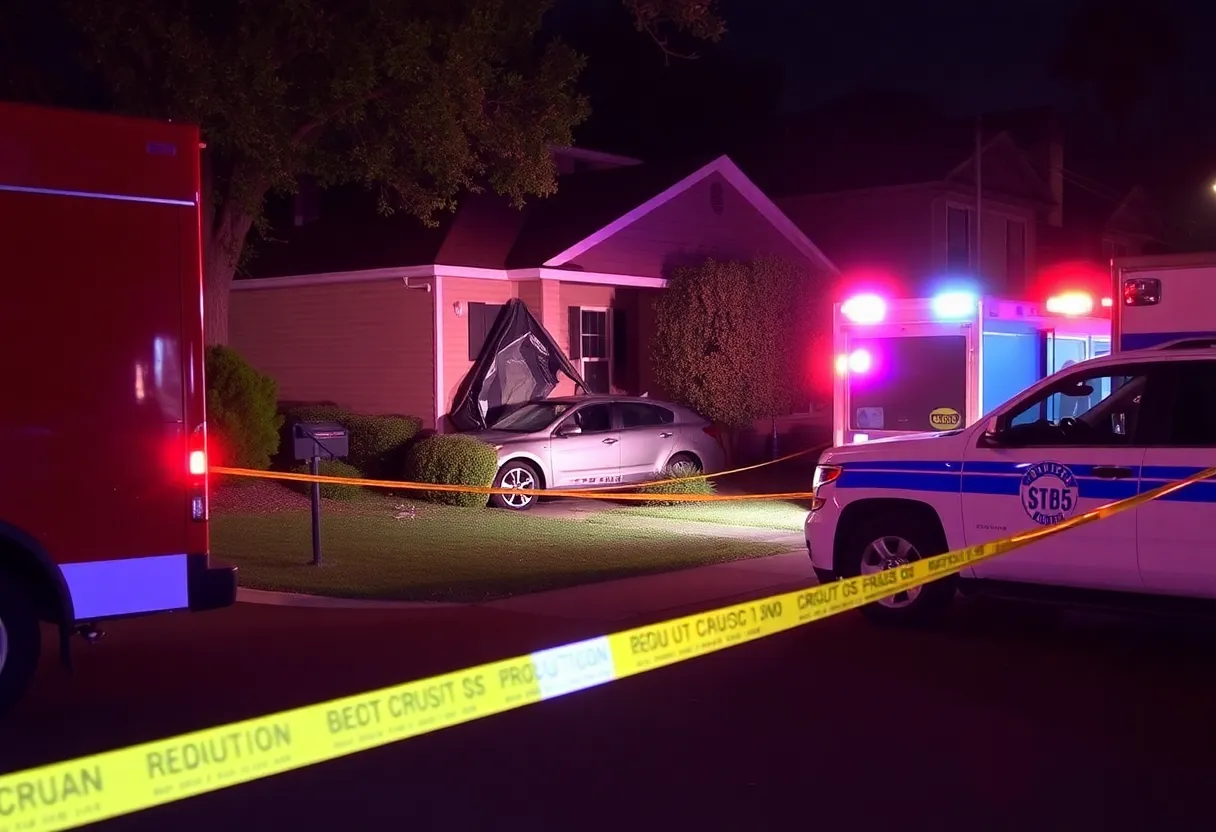 Car crashed into unoccupied home in Lexington