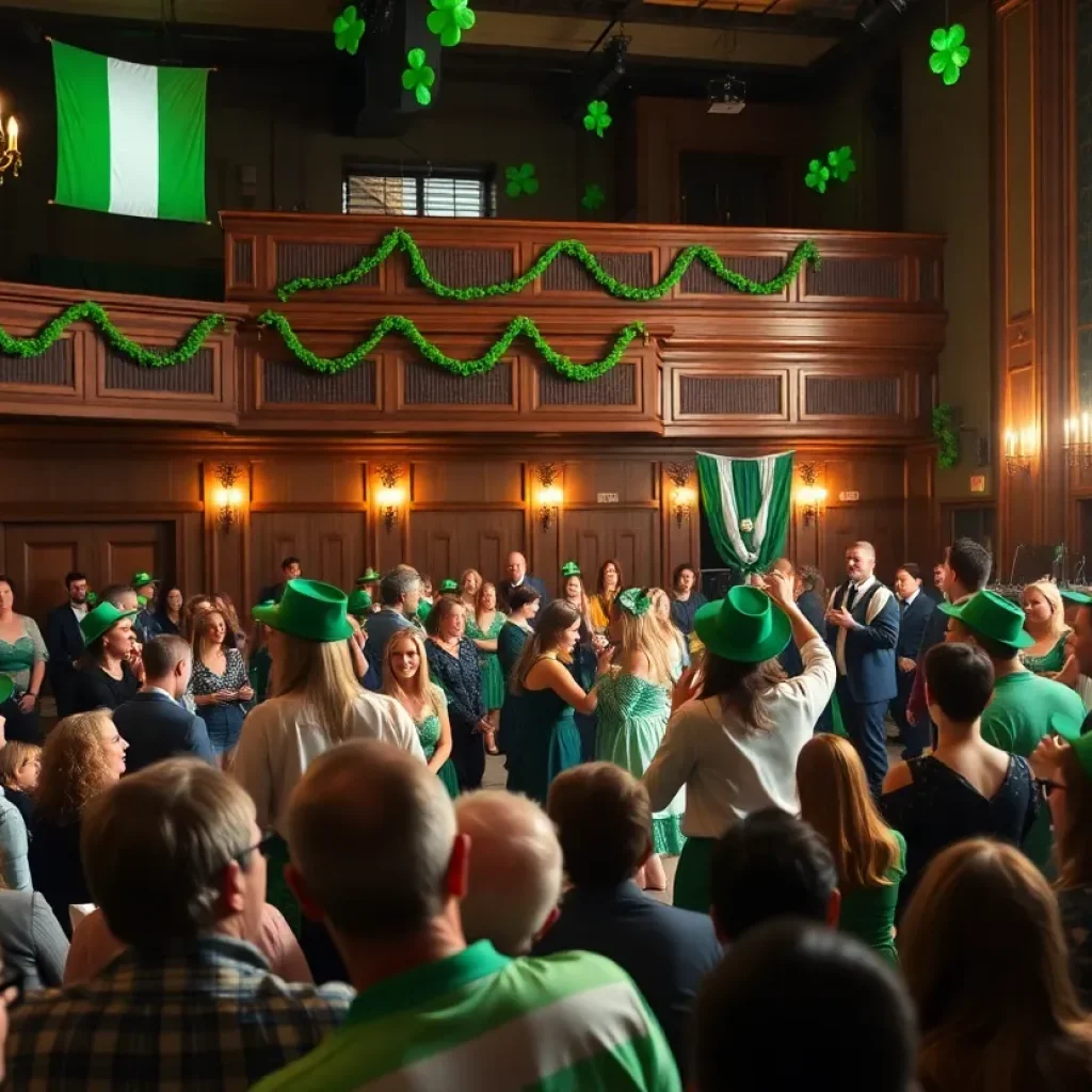 Indoor St. Patrick's Day festival in Lexington with performances