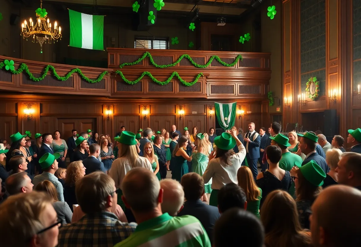 Indoor St. Patrick's Day festival in Lexington with performances