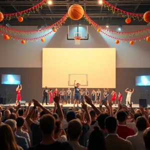 Kentucky basketball athletes celebrated during an awards ceremony.