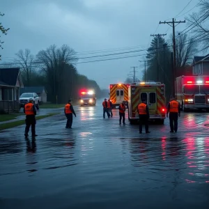 Rescue operation during Kentucky flooding