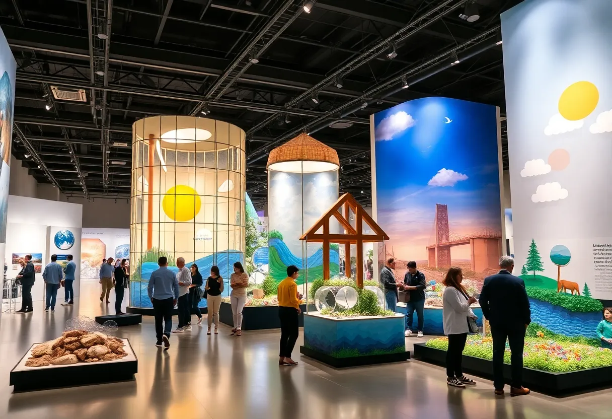 Gallery exhibition focused on climate crisis with architectural designs