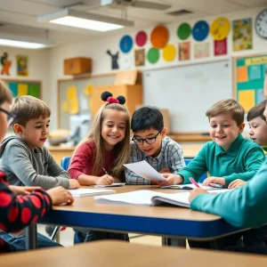 Students engaging in learning activities at Meadowthorpe Elementary School