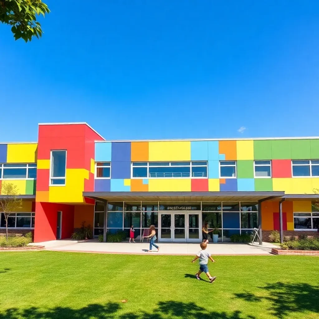 Rendering of the new elementary school planned in Lexington