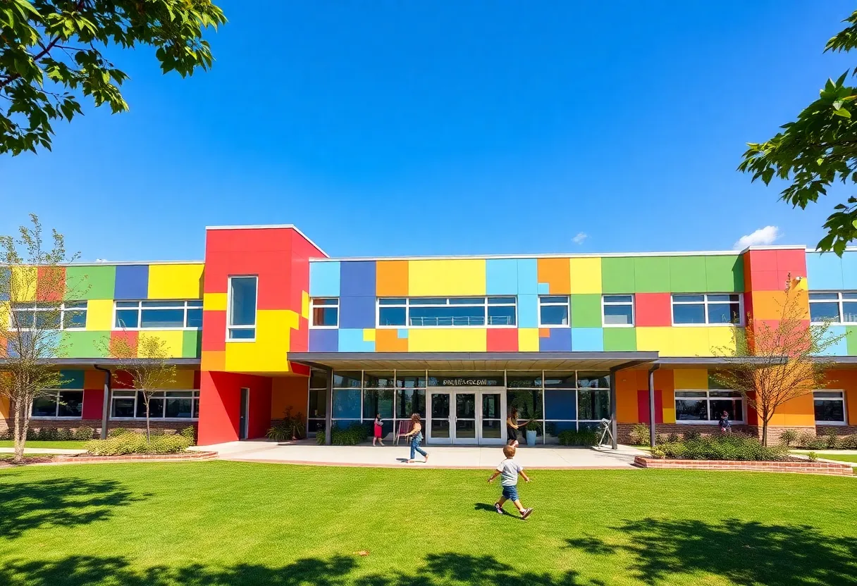 Rendering of the new elementary school planned in Lexington