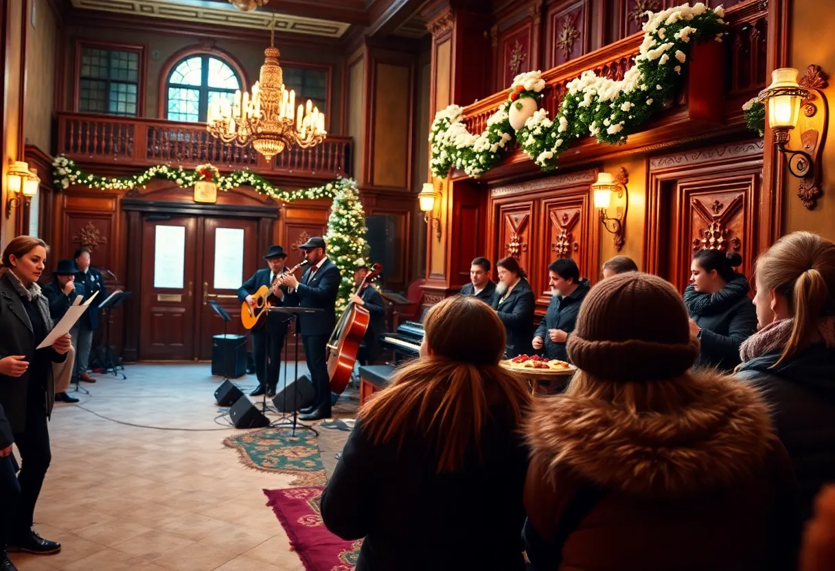 Band performing at the Historic Lyric Theatre during the Winter Jazz series.