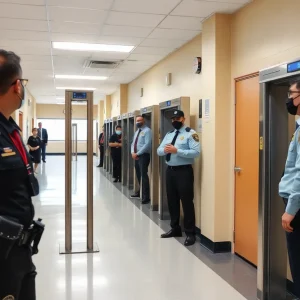 Security measures at Bryan Station High School