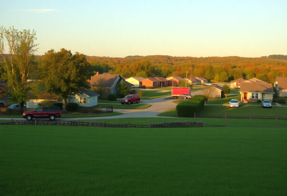 Serene landscape representing community support in Fayette County, KY.