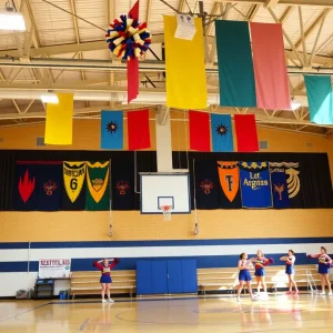 Gymnasium interior of Fayette County Public Schools