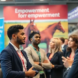 Scene from HRWA Conference 2025 with attendees networking