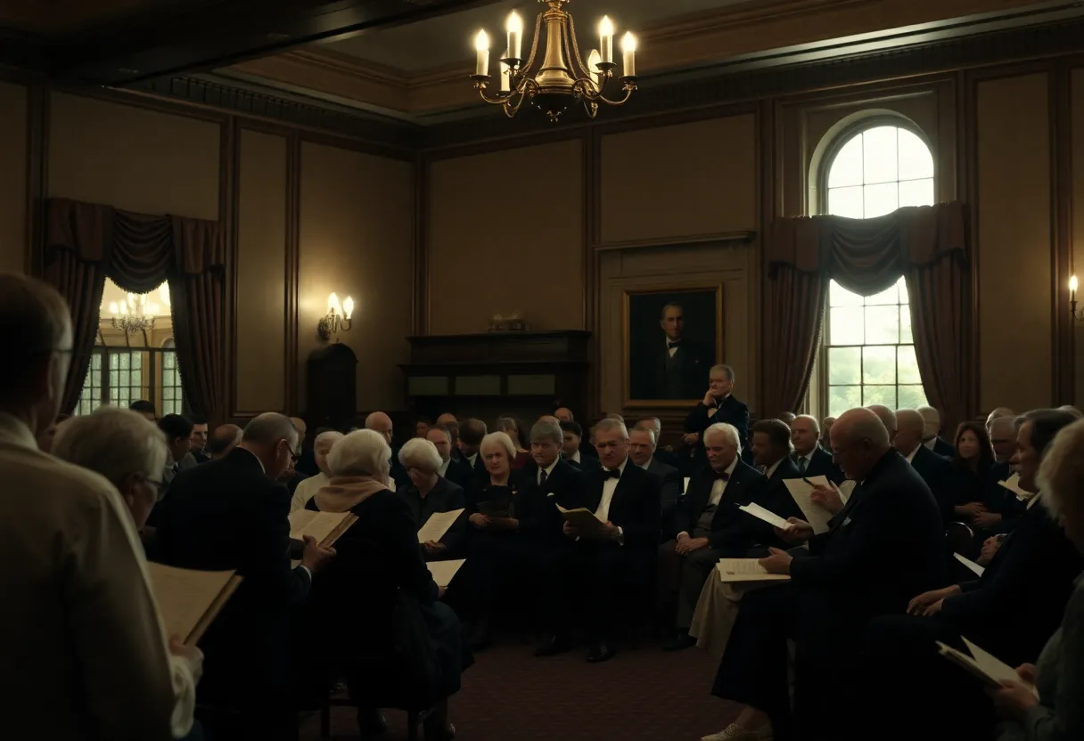 Historical poetry reading at a hotel in Lexington, Kentucky