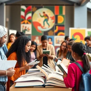 Community engagement event hosted by Kentucky Humanities with diverse participants.