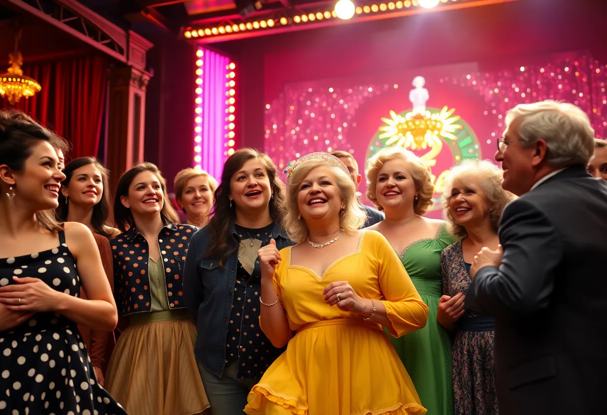 Nostalgic theater performance celebrating Laura Bell Bundy