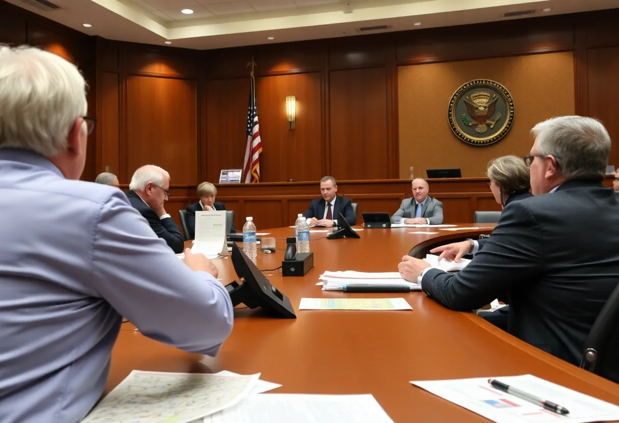 City officials discussing the Lexington budget proposal