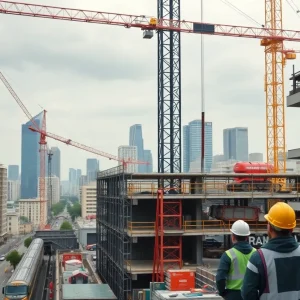 Construction taking place at Lexington Transit Center