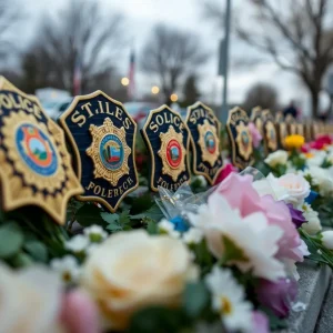 Community memorial for Officer Devan Gales