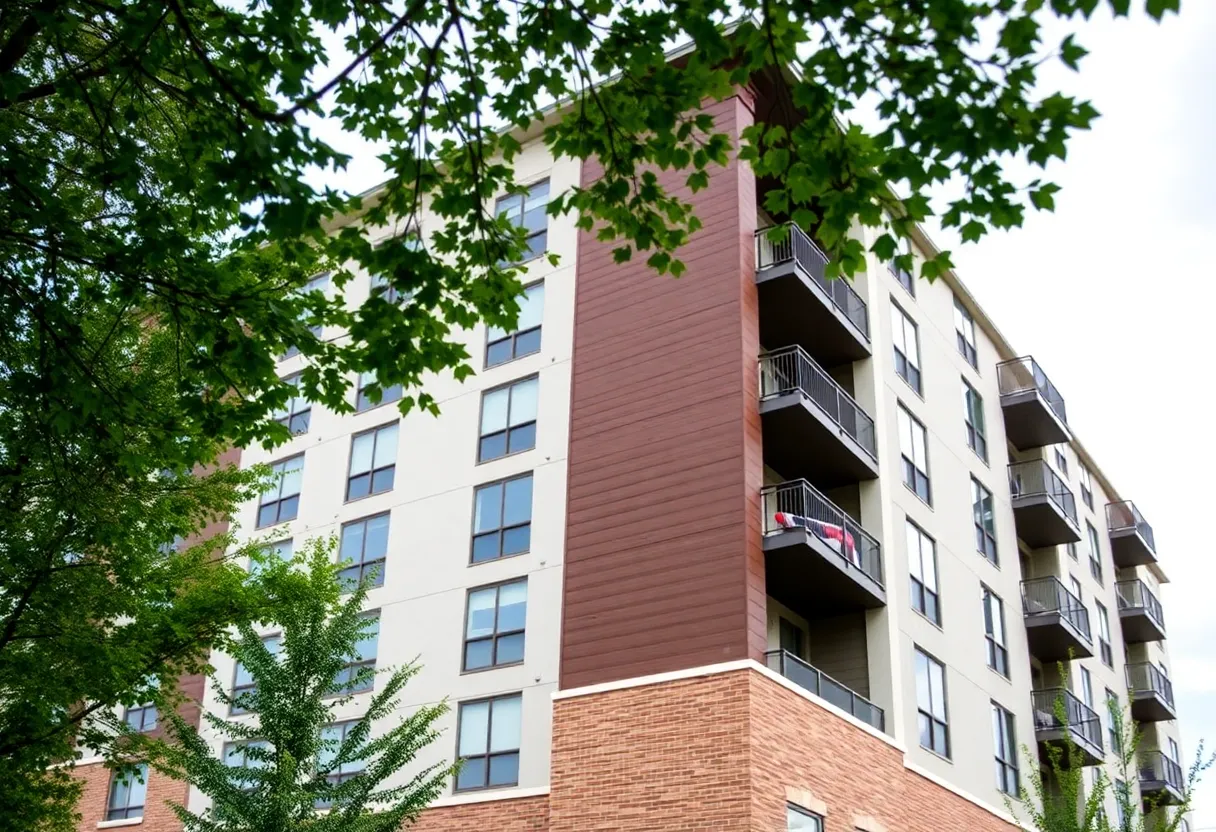 Modern apartment complex in Lexington KY