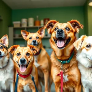 Friendly adoptable dogs at Woodstock Spay Neuter Clinic