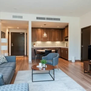 Interior view of a renovated apartment unit in Briarwood Apartments