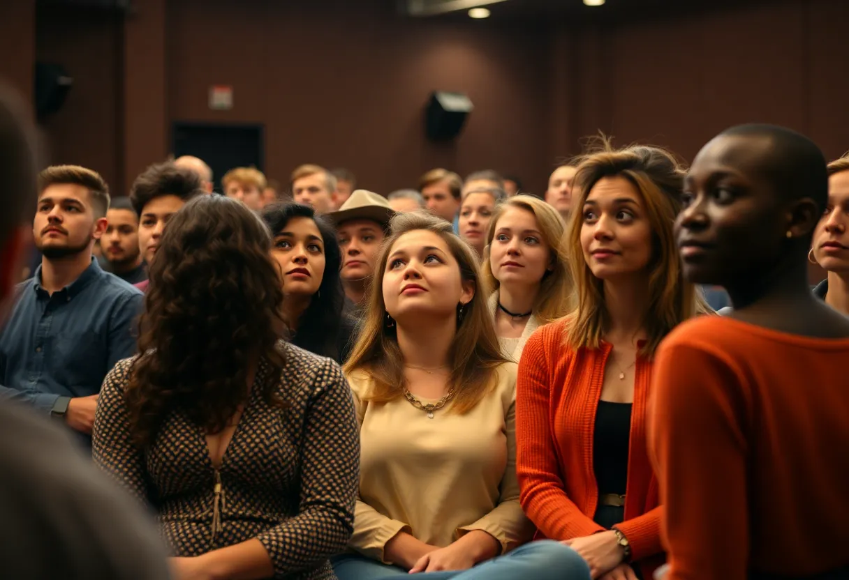 Actors auditioning during a casting call in Lexington