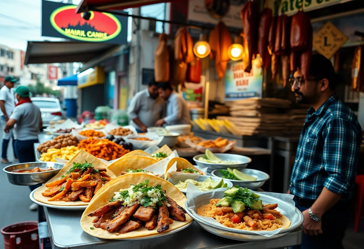 A variety of exotic dishes displayed at a local market in Lexington, KY.